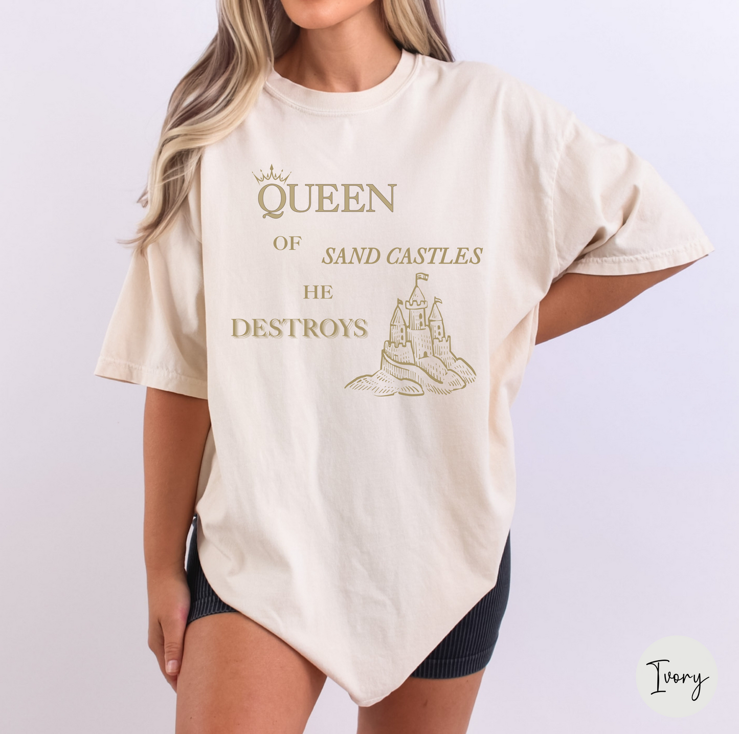 Queen of Sand Castles Tee, Tortured T-shirt, TPD Tees, Music Lovers