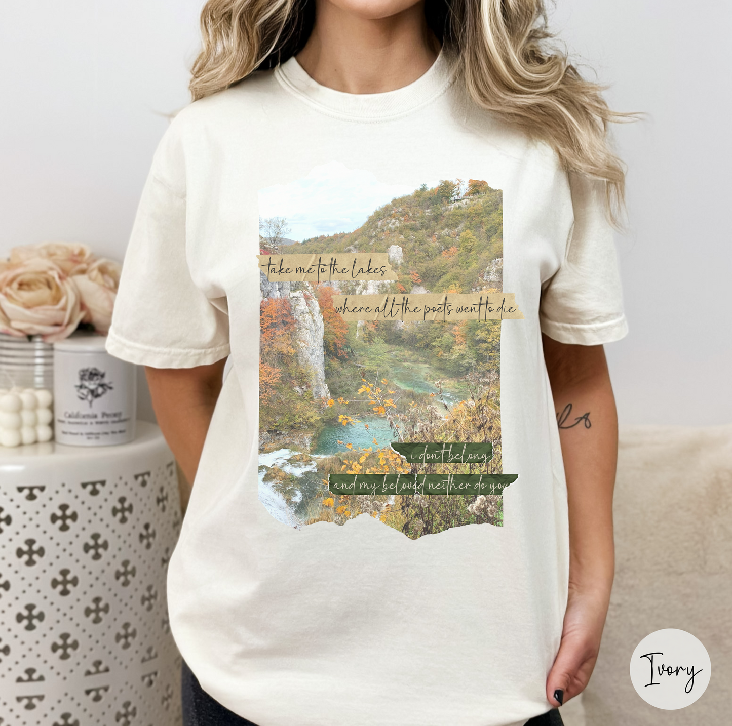 Take Me to the Lakes Tee, Tortured T-shirt, TPD Tees, Music Lovers