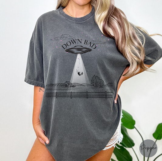 Down Bad Tee, Tortured T-shirt, TPD Tees, Music Lovers