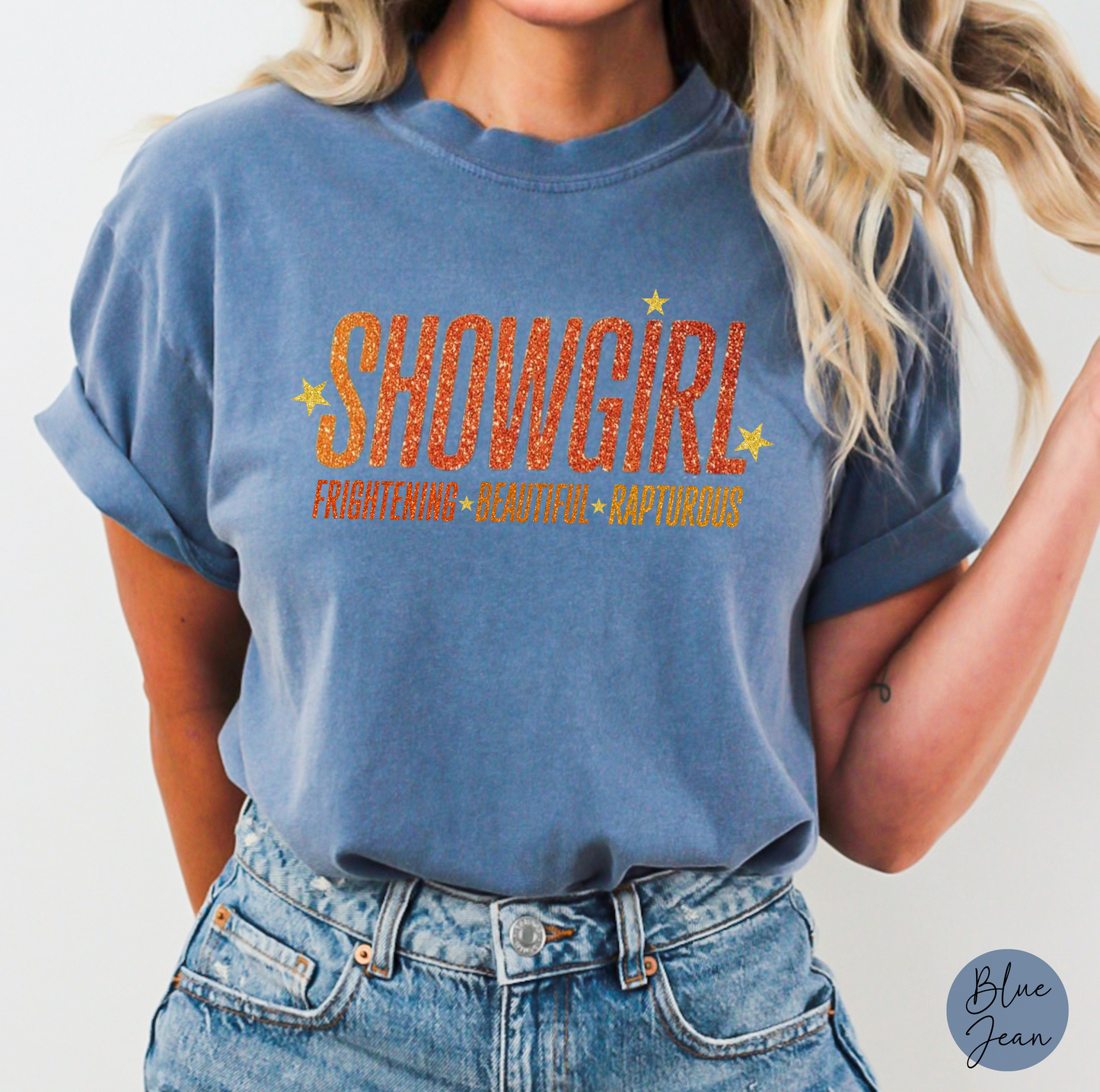 Showgirl Unisex Tee, Showgirl Era, TS12 T-shirt, Frightening Beautiful Rapturous Shirt, Comfort Colors T-shirts